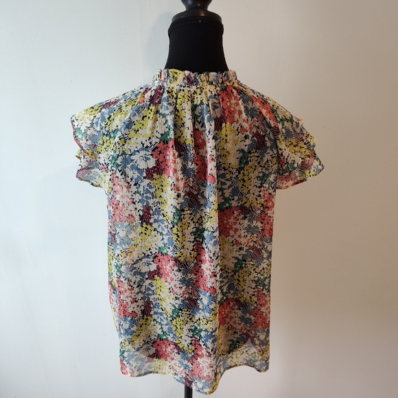 Suncoo Ruffle Floral Top - Picture 2 of 2